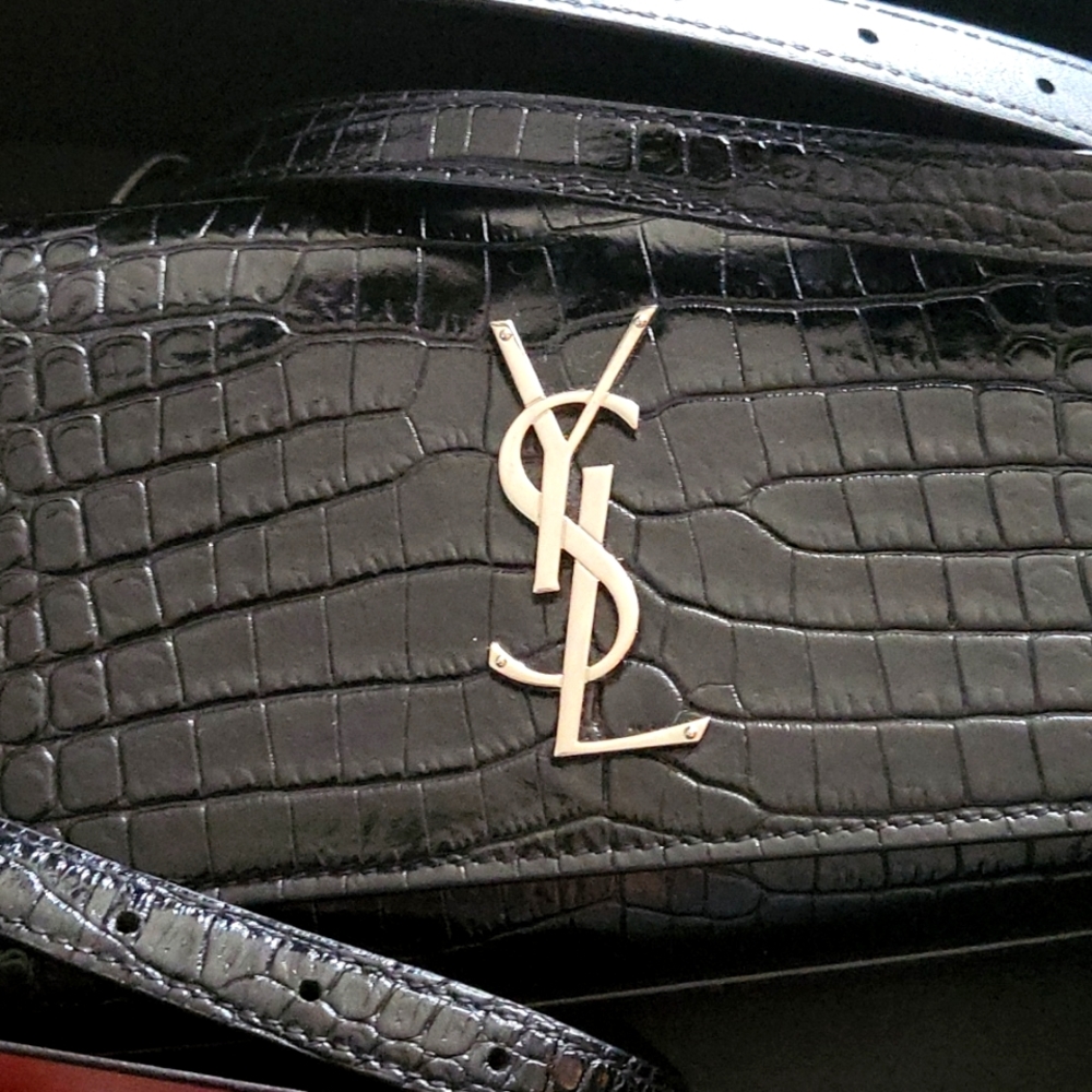 Saint Laurent.. Authentic.  Belt bag. Croc print. Excellent condition